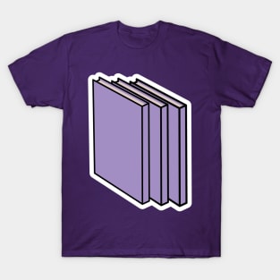 Standing Books Sticker design vector illustration. Student education icon concept design. T-Shirt